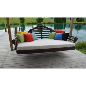 A & L Furniture Poly Marlboro Swingbed Porch Swing Beds 4ft / Aruba Blue