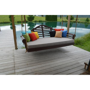 A & L Furniture Poly Marlboro Swingbed Porch Swing Beds 4ft / Aruba Blue