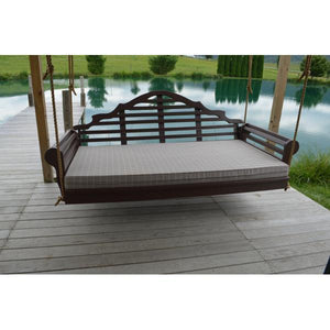 A & L Furniture Poly Marlboro Swingbed Porch Swing Beds 4ft / Aruba Blue