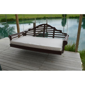A & L Furniture Poly Marlboro Swingbed Porch Swing Beds 4ft / Aruba Blue