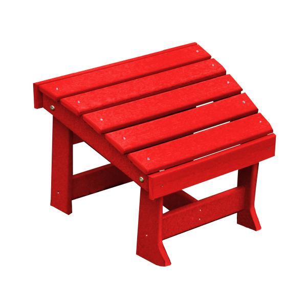 A &amp; L Furniture Poly New Hope Foot Stool Foot Stool Bright Red
