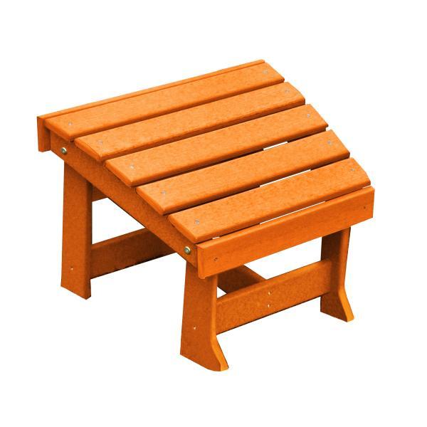 Outdoor Foot Stool for Adirondack Chairs - New Hope Style - Orange