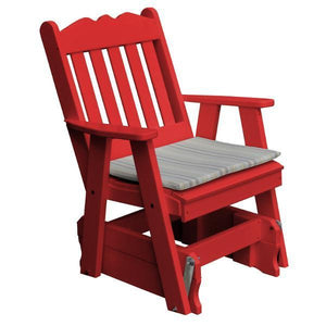 A & L Furniture Poly Royal English Gliding Chair Glider Aruba Blue