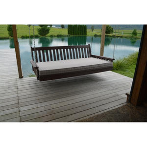 A & L Furniture Poly Traditional English Swingbed Porch Swing Beds 4ft / Aruba Blue