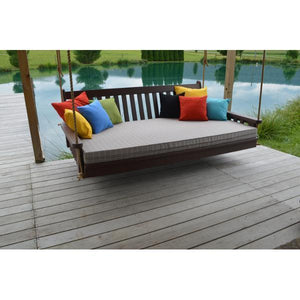 A & L Furniture Poly Traditional English Swingbed Porch Swing Beds 4ft / Aruba Blue