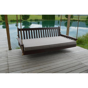 A & L Furniture Poly Traditional English Swingbed Porch Swing Beds 4ft / Aruba Blue