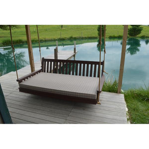 A & L Furniture Poly Traditional English Swingbed Porch Swing Beds 4ft / Aruba Blue