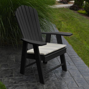 A & L Furniture Poly Upright Adirondack Chair Outdoor Chairs Aruba Blue