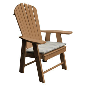 A & L Furniture Poly Upright Adirondack Chair Outdoor Chairs Aruba Blue