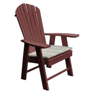 A & L Furniture Poly Upright Adirondack Chair Outdoor Chairs Aruba Blue