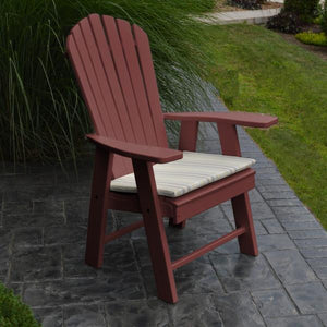 A & L Furniture Poly Upright Adirondack Chair Outdoor Chairs Aruba Blue
