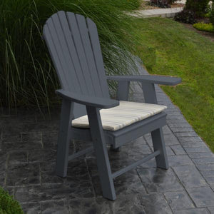 A & L Furniture Poly Upright Adirondack Chair Outdoor Chairs Aruba Blue