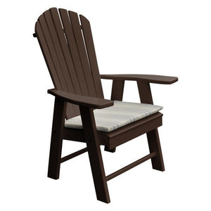 A & L Furniture Poly Upright Adirondack Chair Outdoor Chairs Aruba Blue