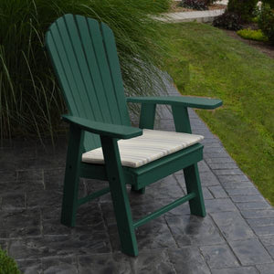 A & L Furniture Poly Upright Adirondack Chair Outdoor Chairs Aruba Blue