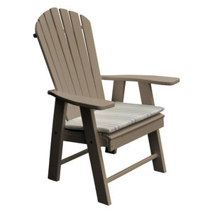 A & L Furniture Poly Upright Adirondack Chair Outdoor Chairs Aruba Blue