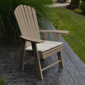 A & L Furniture Poly Upright Adirondack Chair Outdoor Chairs Aruba Blue