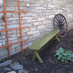 A & L Furniture Pressure Treated Pine Crossleg Bench Picnic Benches 2ft / Unfinished