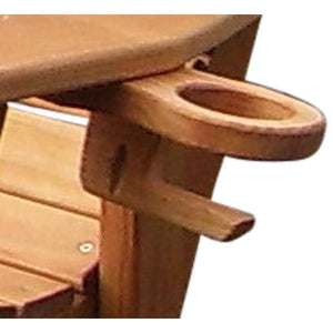 A & L Furniture Pressure Treated Pine Cupholder Cup Holders Cedar