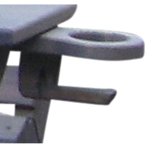 A & L Furniture Pressure Treated Pine Cupholder Cup Holders Gray