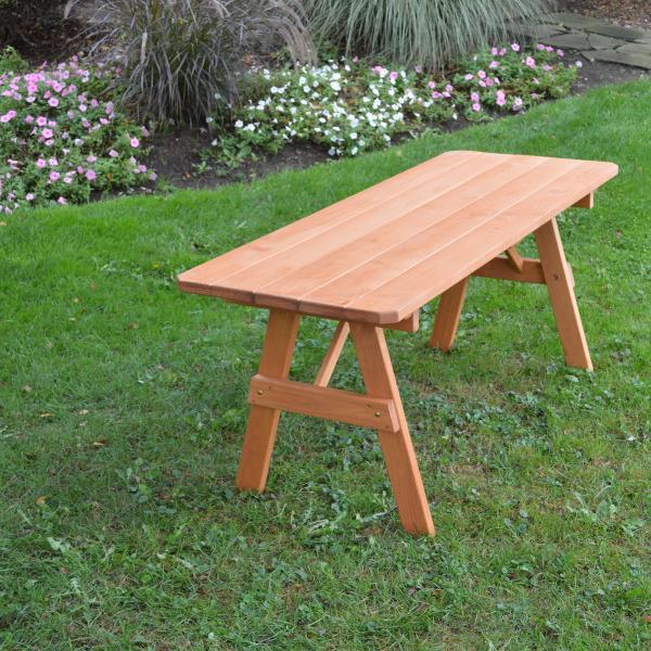 A &amp; L Furniture Pressure Treated Pine Traditional Table Table 4ft / Cedar / No