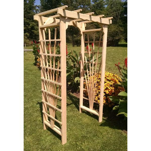 A & L Furniture Pressure Treated Yellow Pine Concord Arbor Porch Swing Stands 3ft / Unfinished
