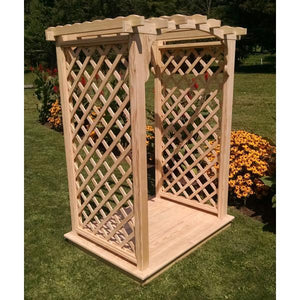 A & L Furniture Pressure Treated Yellow Pine Jamesport Arbor & Deck Porch Swing Stands 4ft / Unfinished