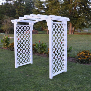 A & L Furniture Pressure Treated Yellow Pine Jamesport Arbor Porch Swing Stands 4ft / Unfinished