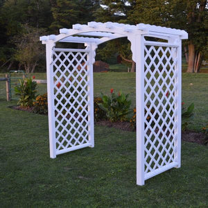 A & L Furniture Pressure Treated Yellow Pine Jamesport Arbor Porch Swing Stands 4ft / Unfinished