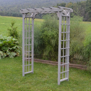 A & L Furniture Pressure Treated Yellow Pine Morgan Arbor Porch Swing Stands 3ft / Gray