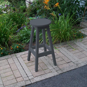 A & L Furniture Recycled Plastic Bar Stool Stool Aruba Blue