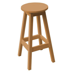 A & L Furniture Recycled Plastic Bar Stool Stool Cedar