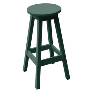 A & L Furniture Recycled Plastic Bar Stool Stool Turf Green