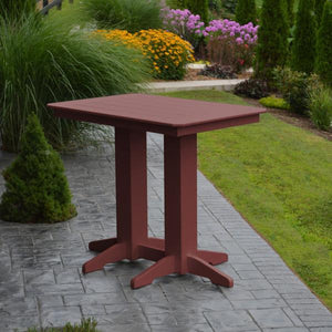 A & L Furniture Recycled Plastic Bar Table Bar Table 4ft / Aruba Blue / No