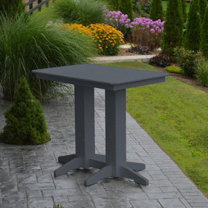 A & L Furniture Recycled Plastic Bar Table Bar Table 4ft / Aruba Blue / No