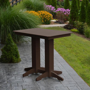 A & L Furniture Recycled Plastic Bar Table Bar Table 4ft / Aruba Blue / No