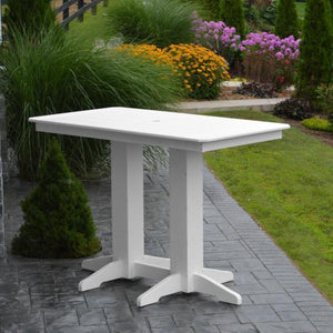 A & L Furniture Recycled Plastic Bar Table Bar Table 4ft / Aruba Blue / No