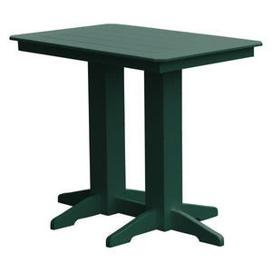 A & L Furniture Recycled Plastic Bar Table Bar Table 4ft / Turf Green / No