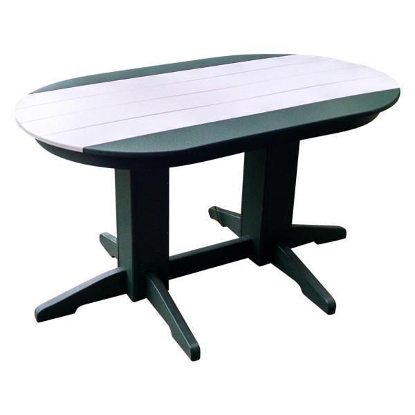 A &amp; L Furniture Recycled Plastic Oval Dining Table Dining Table