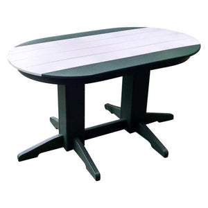 A & L Furniture Recycled Plastic Oval Dining Table Dining Table