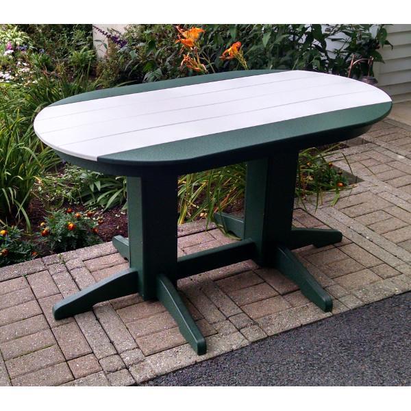 A &amp; L Furniture Recycled Plastic Oval Dining Table Dining Table_Details