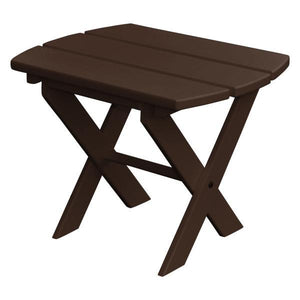 A & L Furniture Recycled Plastic Poly Folding End Table End Table Tudor Brown