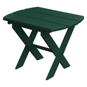 A & L Furniture Recycled Plastic Poly Folding End Table End Table Turf Green