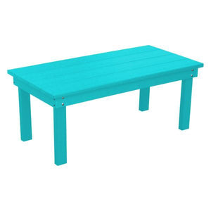A & L Furniture Recycled Plastic Poly Hampton Coffee Table Coffee Table Aruba Blue