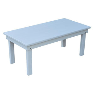 A & L Furniture Recycled Plastic Poly Hampton Coffee Table Coffee Table Aruba Blue