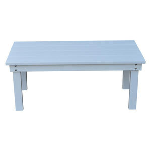 A & L Furniture Recycled Plastic Poly Hampton Coffee Table Coffee Table Aruba Blue