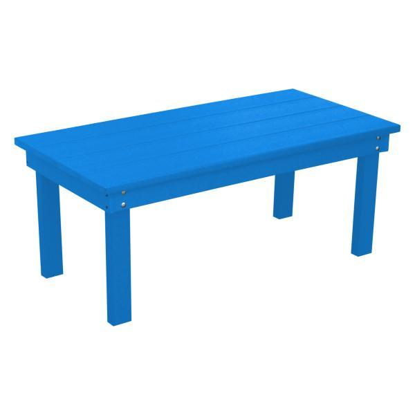 A &amp; L Furniture Recycled Plastic Poly Hampton Coffee Table Coffee Table Blue