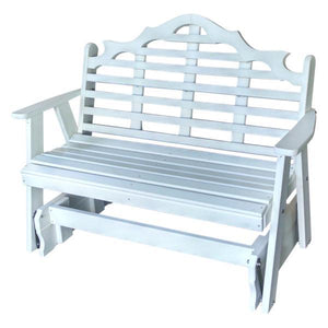 A & L Furniture Recycled Plastic Poly Marlboro Glider Glider 4ft / Aruba Blue