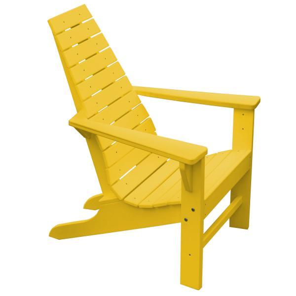 A &amp; L Furniture Recycled Plastic Poly New Hope Chair Outdoor Chairs Lemon Yellow