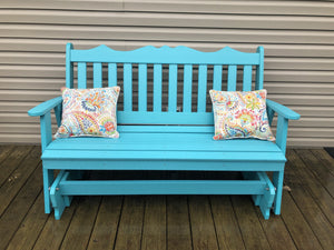 A & L Furniture Recycled Plastic Poly Royal English Glider Glider