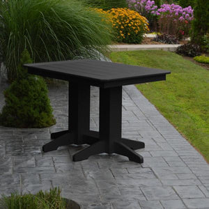 A & L Furniture Recycled Plastic Rectangular Dining Table